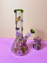 Load image into Gallery viewer, Flower Bong | Green Accents