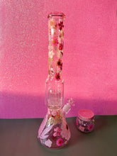 Load image into Gallery viewer, Flower Bong | Pink Floral Beaker