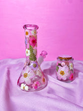 Load image into Gallery viewer, Floral Beaker- Pink & Purple