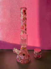 Load image into Gallery viewer, Flower Bong | Pink Floral Beaker