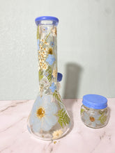 Load image into Gallery viewer, Sky Blue Floral Beaker

