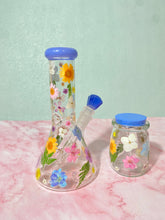Load image into Gallery viewer, Blue Beaker | Colorful Floral
