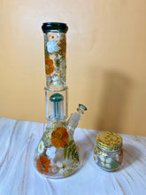 Load image into Gallery viewer, Flower Bong | Teal Accents