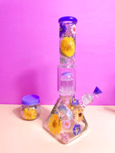 Load image into Gallery viewer, Flower Bong | Square Base Beaker