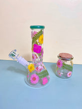 Load image into Gallery viewer, Flower Bong | Green Accents
