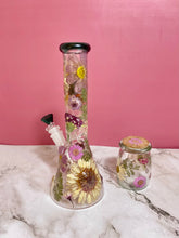 Load image into Gallery viewer, Flower Bong | Teal Accents