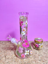 Load image into Gallery viewer, Flower Bong | Pink Floral Beaker