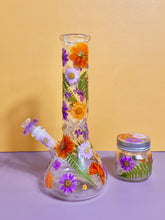 Load image into Gallery viewer, Flower Bong | Purple Floral