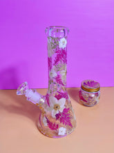 Load image into Gallery viewer, Flower Bong | Gold Accents