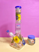 Load image into Gallery viewer, Flower Bong | Square Base Beaker