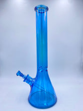 Load image into Gallery viewer, Iridescent Bong Tall | Neon Blue Beaker