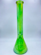 Load image into Gallery viewer, Iridescent Bong Tall | Neon Green Beaker