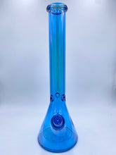 Load image into Gallery viewer, Iridescent Bong Tall | Neon Blue Beaker