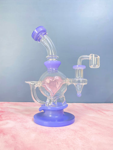 Ball Rig with Translucent Pink Heart