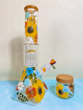 Load image into Gallery viewer, Flower Bong | Square Base Beaker