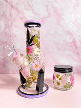 Load image into Gallery viewer, Flower Bong | Pink Straight Tube