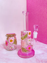 Load image into Gallery viewer, rig with pink flowers and glitter