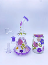 Load image into Gallery viewer, Flower bong or dab rig covered in real flowers