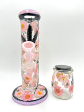 Load image into Gallery viewer, Black & Pink Floral Straight Tube