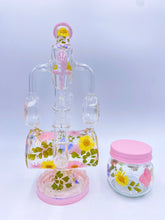 Load image into Gallery viewer, Recycler bong with real flowers