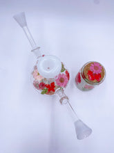 Load image into Gallery viewer, Double two person bong with real flowers