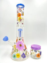 Load image into Gallery viewer, Floral Beaker W/ Perc