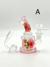 Load image into Gallery viewer, Mini Floral Bong/Rig