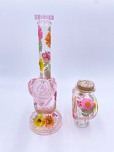 Load image into Gallery viewer, heart bong covered in real flowers