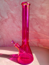 Load image into Gallery viewer, Iridescent Bong Tall | Hot Pink Beaker