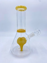 Load image into Gallery viewer, Yellow Heart Percolator Bong