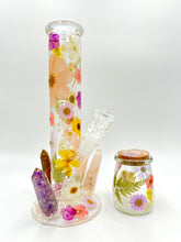 Load image into Gallery viewer, Crystals & Floral Straight Tube