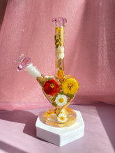 Load image into Gallery viewer, Pink Heart Bong | Yellow and Orange
