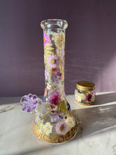 Load image into Gallery viewer, Flower Bong | Gold &amp; Purple
