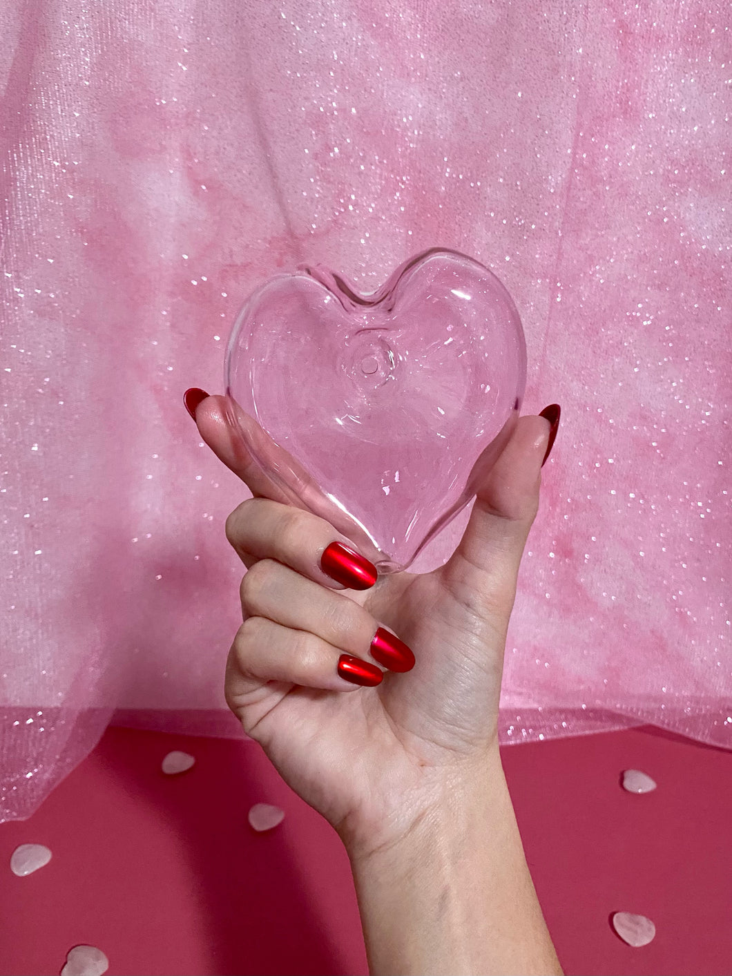 Heart Shaped Pipe - Red or Pink