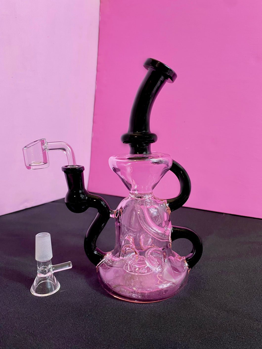 Black and Pink Recycler