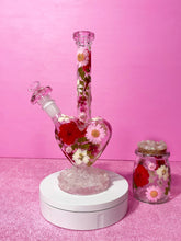 Load image into Gallery viewer, Pink Heart Bong- Glittery Quartz

