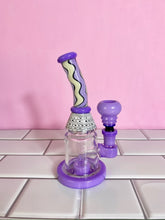 Load image into Gallery viewer, Abstract Bong | Wavy with Base
