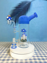 Load image into Gallery viewer, mushroom dome bong with blue mini mushrooms
