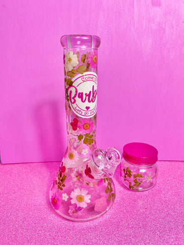 pink barbie bong