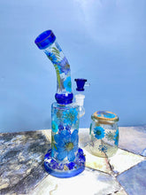 Load image into Gallery viewer, Flower Bong or Rig | Blue Floral
