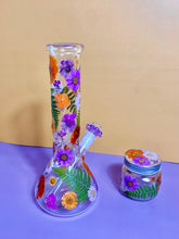 Load image into Gallery viewer, Flower Bong | Purple Floral
