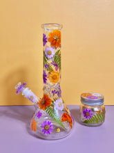 Load image into Gallery viewer, Flower Bong | Purple Floral
