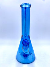 Load image into Gallery viewer, Iridescent Bong | Neon Blue Beaker
