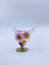 Load image into Gallery viewer, Gold Purple Heart Bubbler
