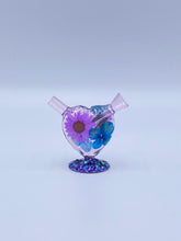 Load image into Gallery viewer, Blue&amp;Purp Heart Bubbler
