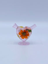 Load image into Gallery viewer, Orange Heart Bubbler
