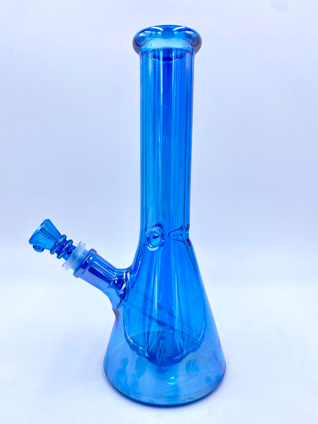 Iridescent Bong | Neon Blue Beaker