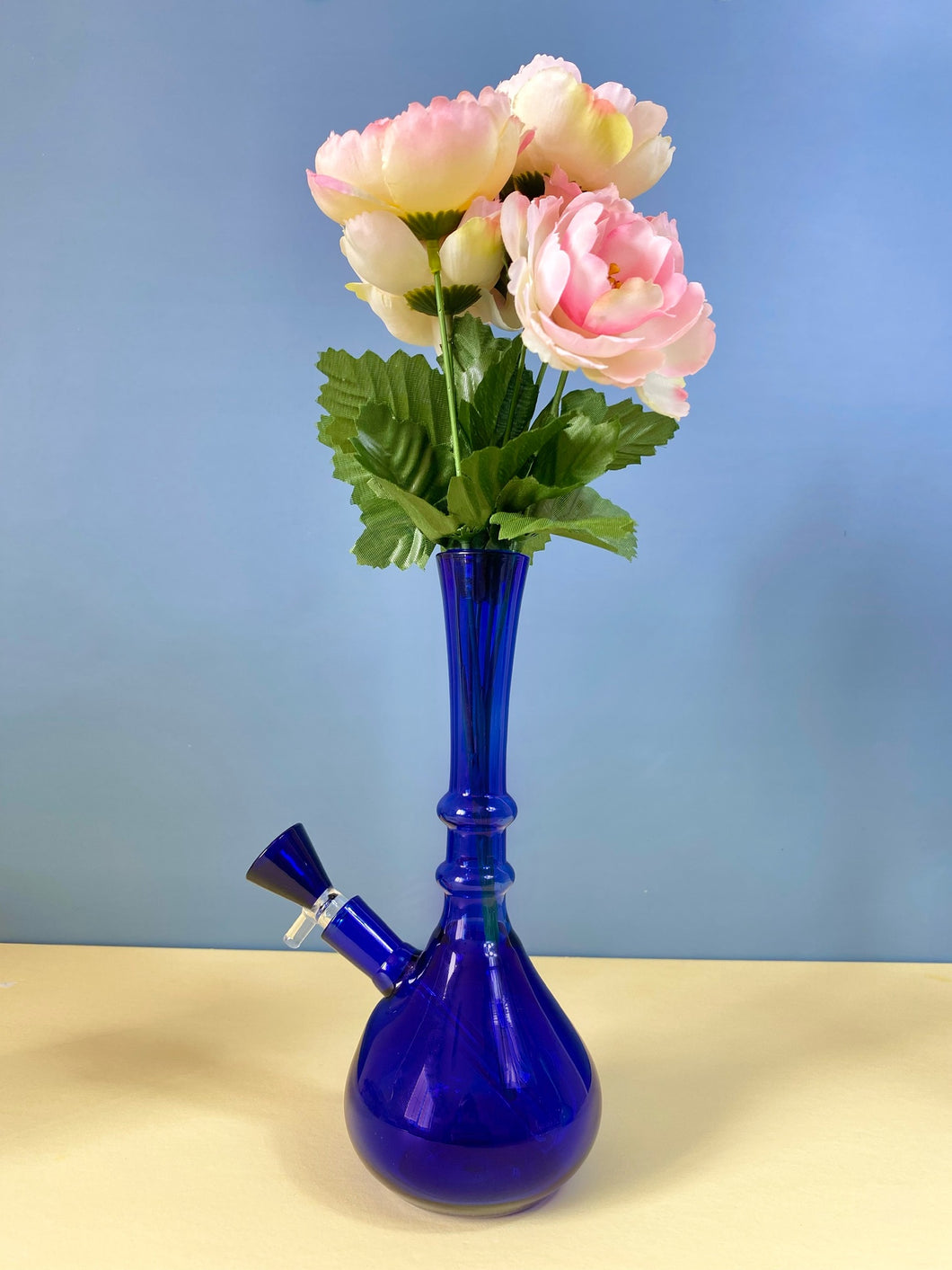 flower vase bong blue chirag