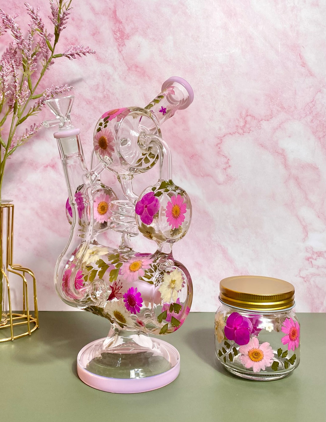 Flower Recycler | Pink Floral
