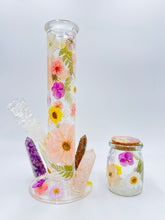 Load image into Gallery viewer, Crystals &amp; Floral Straight Tube
